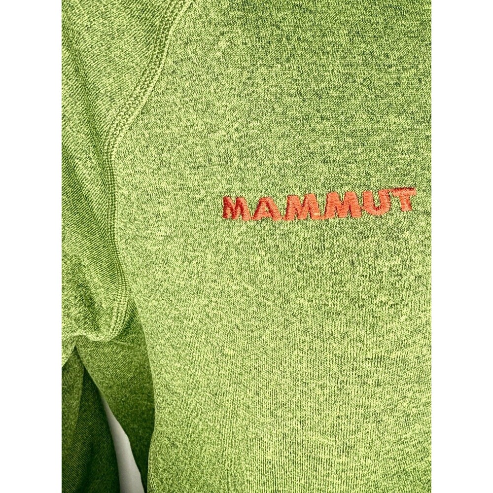 Mammut Full Zip Fleece Lined Green Hoodie Jacket Size L Large EUC!! - Picture 3 of 8